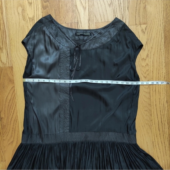 Allsaints All Saints Spitalfields Black Brown Drop Waist Top Dress US 6 - Picture 6 of 9